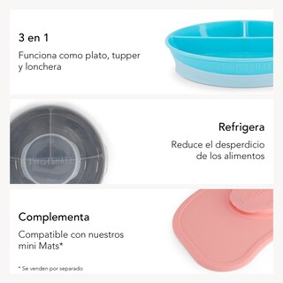 Foto 4 | Foto 4 | Plato Dividido 6+m Twistshake color Blanco