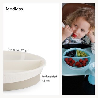 Foto 5 | Foto 5 | Plato Dividido 6+m Twistshake color Blanco
