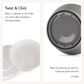 Foto 7 | Foto 7 | Plato Bowl 6+m Twistshake color Gris Pastel