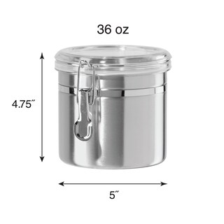 Foto 5 | Foto 5 | Bidón Oggi De Acero Inoxidable De 1 Litro Con Tapa Acrílica Transparente - Venta Internacional.