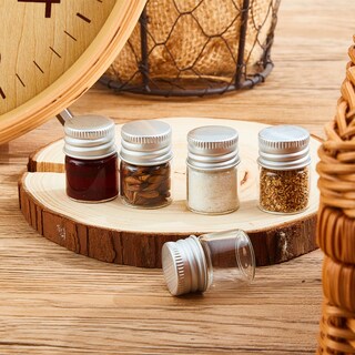 Foto 6 | Foto 6 | Minibotellas De Vidrio Tessco De 5 Ml Con Tapones De Rosca, 100 Unidades, Plateadas - Venta Internacional.