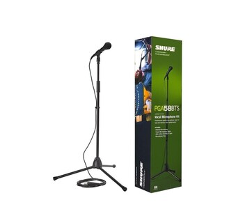 Foto 1 | Foto 1 | Micrófono PGA58-BTS Shure Vocal de Mano, Alámbrico Tipo Dinámico, con Base y Cable