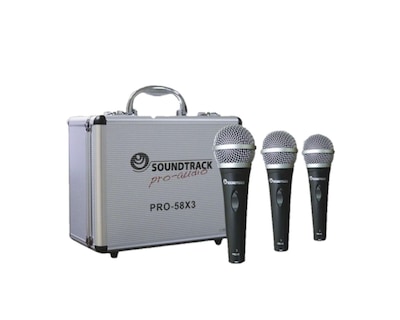 Foto 1 | Foto 1 | Set de Micrófonos Soundtrack Pro-58x3 color Negro/Unidireccionales