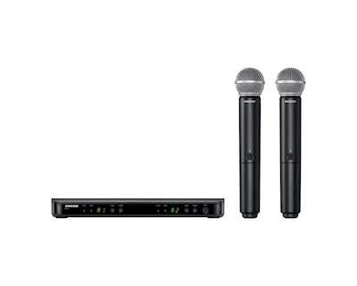 Foto 1 | Foto 1 | Sistema Inalámbrico Vocal Shure Blx288-sm58 con 2 Micrófonos Sm58 y Receptor Negro