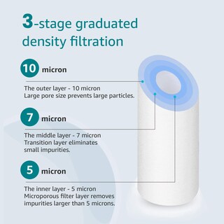 Foto 3 | Foto 3 | Filtro De Agua Aqua Crest Ap110 Para Sedimentos Para Toda La Casa 5 Micrones X6 - Venta Internacional.