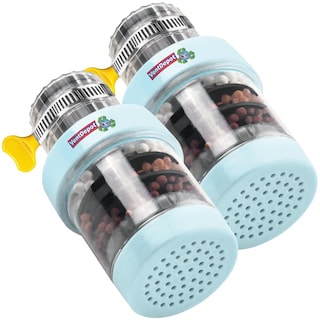 Foto 2 | Foto 2 | Filtro Para Llave De Agua, Mxhyu-002, 2pzas, Ø15-22mm, Carbón Activado/zeolita/maifan/sulfito De Calcio/pva, Azul