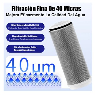 Foto 3 | Foto 3 | Acero Inoxidable Filtro Purificador De Agua Para El Hogar 2p Belug Plateado