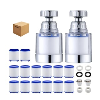 Foto 1 | Foto 1 | Filtro De Agua Para Grifo Con 14 Cartuchos 2 Filtros Y 2 Conexiones Universales Belug Blanco Con Azul