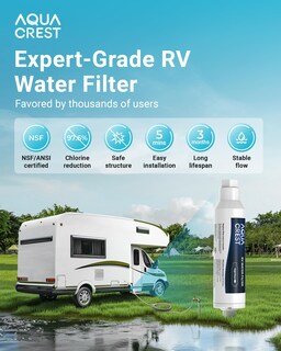 Foto 2 | Foto 2 | Filtro De Agua Para Autocaravanas Aqua Crest Inline Con Certificación Nsf Paquete De 4 - Venta Internacional.