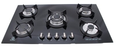 Foto 2 | Foto 2 | Parrilla de Gas Supra Onix 90 color Negro con 5 Quemadores en Cristal Templado