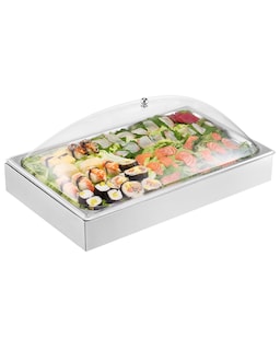 Foto 1 | Foto 1 | Recipiente Expositor Para Servir Comida Vevor Con 3 Recipientes Para Hielo - Venta Internacional.