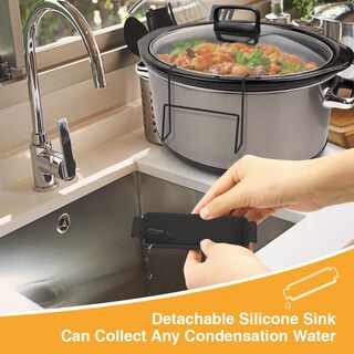 Foto 4 | Foto 4 | Soporte Para Tapa De Olla De Cocción Lenta Sophico, Acero Inoxidable, Paquete De 2, Negro - Venta Internacional.