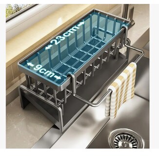 Foto 2 | Foto 2 | Organizador Fregadero Estante Para Soporte Esponja De Cocina