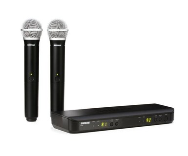 Foto 2 | Foto 2 | Set de 2 Micrófonos Inalámbricos y Receptor Shure Blx288-pg58 color Negro