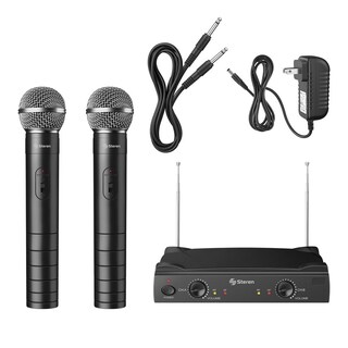 Foto 4 | Foto 4 | Sistema de 2 Micrófonos Inalámbricos UHF Steren