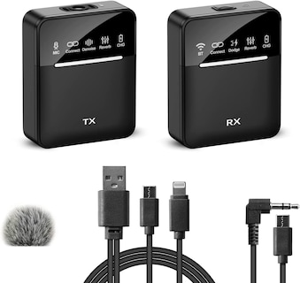 Foto 1 | Foto 1 | Micrófono Lavalier Inalámbrico Profesional Para Grabación De Vídeo - Venta Internacional.