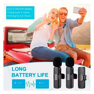 Foto 5 | Foto 5 | Set De 2 Micrófonos Inalámbricos Lavalier Para Iphone - Venta Internacional.