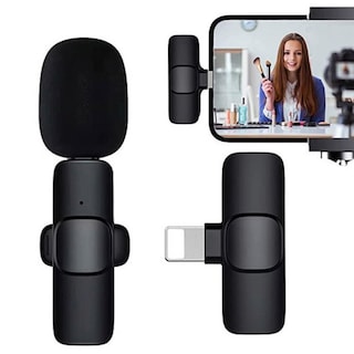 Foto 1 | Foto 1 | Micrófono Inalámbrico Lavalier Para Iphone Plug And Play, Color Negro - Venta Internacional.