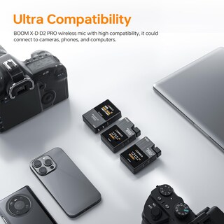 Foto 4 | Foto 4 | Micrófono Lavalier Inalámbrico Comica Boomx-d2 Pro 16gb Negro - Venta Internacional