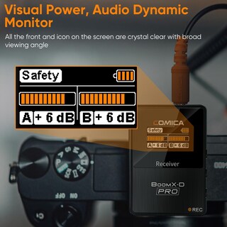 Foto 6 | Foto 6 | Micrófono Lavalier Inalámbrico Comica Boomx-d2 Pro 16gb Negro - Venta Internacional