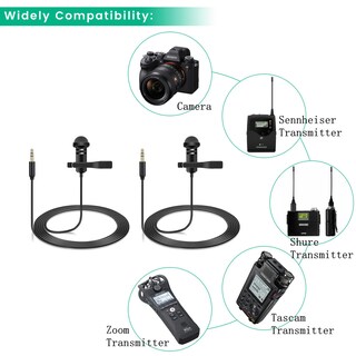 Foto 5 | Foto 5 | Paquete de 2 Micrófonos Lavalier para DJI Mic 2 y Rode Wireless Go 2 - Venta Internacional