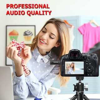 Foto 7 | Foto 7 | Set De Micrófonos Lavalier Inalámbricos Vidpro Para 2 Personas Con Alcance De 18 M - Venta Internacional.