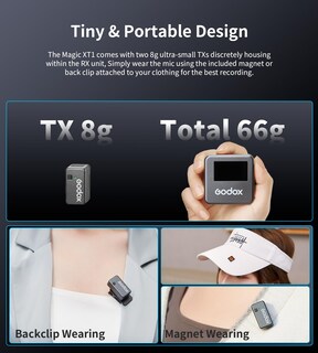 Foto 6 | Foto 6 | Micrófono Lavalier Inalámbrico Godox Magic Xt1 Para Cámaras - Venta Internacional.