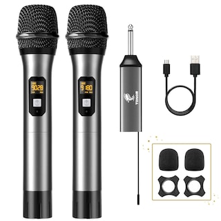 Foto 1 | Foto 1 | Micrófono Inalámbrico Tonor Uhf Dual Inalámbrico Metal Dynamic - Venta Internacional.