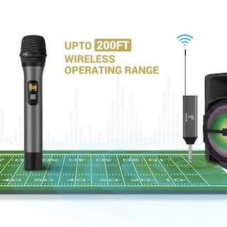 Foto 3 | Foto 3 | Micrófono Inalámbrico Tonor Uhf Dual Inalámbrico Metal Dynamic - Venta Internacional.