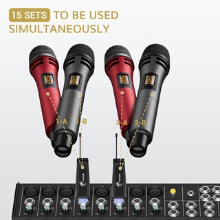 Foto 7 | Foto 7 | Micrófono Inalámbrico Tonor Tw320 Uhf Dual Karaoke System Red - Venta Internacional.