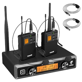 Foto 1 | Foto 1 | Sistema De Micrófonos Inalámbricos Tonor Uhf Con Auriculares/lavalier - Venta Internacional.
