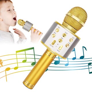 Foto 1 | Foto 1 | Micrófono De Karaoke Kidwill Inalámbrico Bluetooth Para Niños, Color Dorado - Venta Internacional.