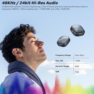 Foto 6 | Foto 6 | Micrófono Lavalier Inalámbrico Godox Cube-sc Kit2 Para Iphone Y Android - Venta Internacional.