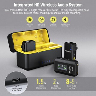 Foto 2 | Foto 2 | Sistema De Micrófono Inalámbrico Lavalier Neewer Cm28 Con Funda - Venta Internacional.