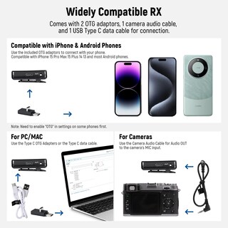 Foto 7 | Foto 7 | Sistema De Micrófono Inalámbrico Lavalier Neewer Cm28 Con Funda - Venta Internacional.