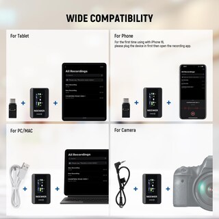 Foto 7 | Foto 7 | Sistema De Micrófono Inalámbrico Lavalier Neewer Cm28 Con 4 Gb - Venta Internacional.