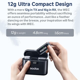 Foto 2 | Foto 2 | Micrófono Lavalier Inalámbrico Godox Wec Kit2 Con Cancelación De Ruido - Venta Internacional.