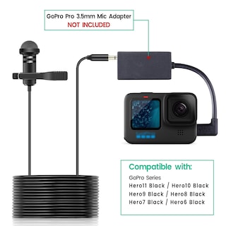 Foto 2 | Foto 2 | Micrófono Lavalier Weishan Compatible Con Gopro Hero11 Negro - Venta Internacional.