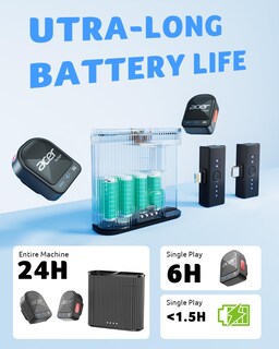 Foto 6 | Foto 6 | Micrófono Inalámbrico Lavalier Acer Para Iphone/android/pc/portátil - Venta Internacional.