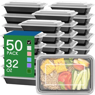 Foto 1 | Foto 1 | Recipientes Dealusy Para Preparación De Comidas  32 Oz (paquete De 50) Con Tapas Fáciles De Abrir - Venta Internacional.