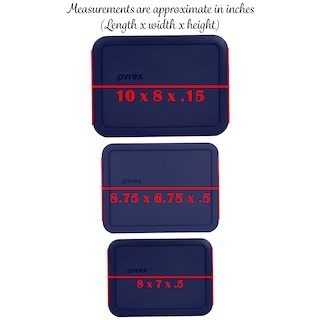 Foto 2 | Foto 2 | Tapas De Almacenamiento Pyrex 7210 Pc De 3 Tazas, 7211 Piezas De 6 Tazas Y 7212 Piezas De 11 Tazas - Venta Internacional.