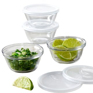 Foto 1 | Foto 1 | Juego De 4 Moldes De Vidrio Anchor Hocking De 180 Ml Con Tapas - Venta Internacional.
