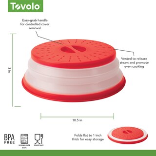 Foto 6 | Foto 6 | Funda Antisalpicaduras Para Microondas Tovolo Medium Candy Red - Venta Internacional.