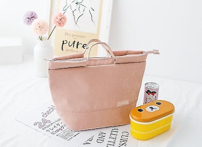 Foto 2 | Foto 2 | Bolsa Refrigeradora De Almuerzos Y Pañales Huoguo, Color Liso, Rosa - Venta Internacional.