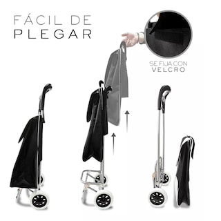 Foto 3 | Foto 3 | Carrito Plegable Multiusos Eo Safe Imports Esi-17743 Negro