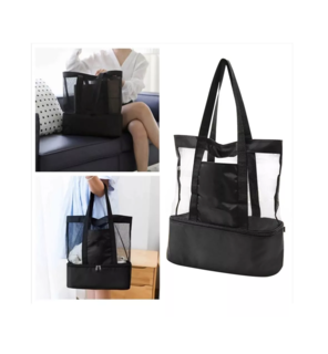 Foto 2 | Foto 2 | Bolsa Malla Aislante Multifuncional Belug Negro con Transparente