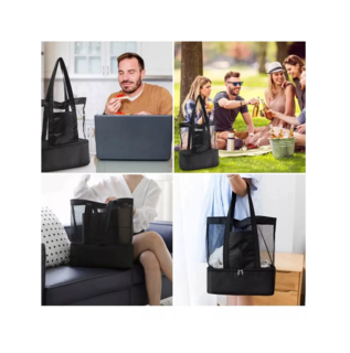 Foto 4 | Foto 4 | Bolsa Malla Aislante Multifuncional Belug Negro con Transparente