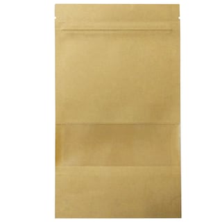 Foto 3 | Foto 3 | Bolsa Kraft Ecológica con Sello Caliente y Ventana Cuadrada 20x30cm Greenlife