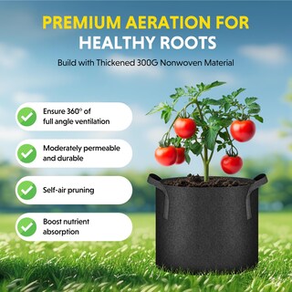 Foto 3 | Foto 3 | Paquete De 20 Bolsas Grow Bags Ipower De 3 Galones (11 Litros) Con Etiquetas Y Asas - Venta Internacional.