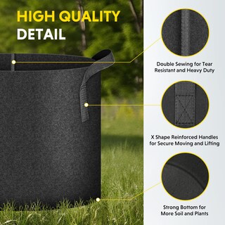 Foto 4 | Foto 4 | Paquete De 20 Bolsas Grow Bags Ipower De 3 Galones (11 Litros) Con Etiquetas Y Asas - Venta Internacional.